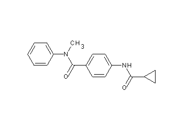 4-[(cyclopropylcarbonyl)amino]-N-methyl-N-phenylbenzamide - Click Image to Close