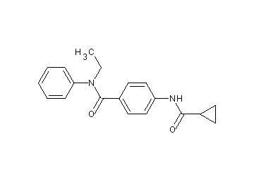 4-[(cyclopropylcarbonyl)amino]-N-ethyl-N-phenylbenzamide - Click Image to Close