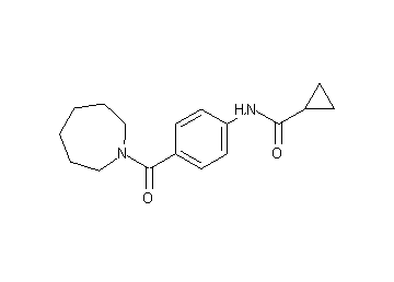 N-[4-(1-azepanylcarbonyl)phenyl]cyclopropanecarboxamide - Click Image to Close