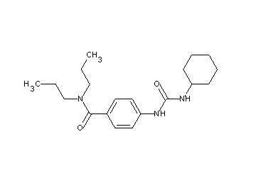 4-{[(cyclohexylamino)carbonyl]amino}-N,N-dipropylbenzamide - Click Image to Close