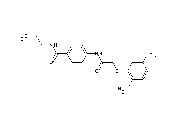 4-{[(2,5-dimethylphenoxy)acetyl]amino}-N-propylbenzamide - Click Image to Close