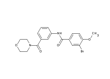 3-bromo-4-methoxy-N-[3-(4-morpholinylcarbonyl)phenyl]benzamide - Click Image to Close
