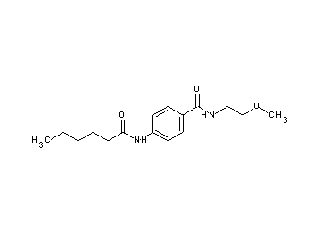 4-(hexanoylamino)-N-(2-methoxyethyl)benzamide - Click Image to Close