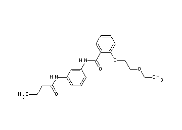 N-[3-(butyrylamino)phenyl]-2-(2-ethoxyethoxy)benzamide - Click Image to Close