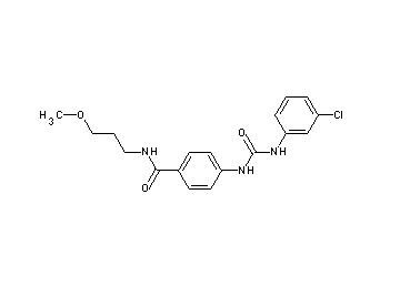 4-({[(3-chlorophenyl)amino]carbonyl}amino)-N-(3-methoxypropyl)benzamide - Click Image to Close