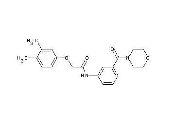 2-(3,4-dimethylphenoxy)-N-[3-(4-morpholinylcarbonyl)phenyl]acetamide - Click Image to Close