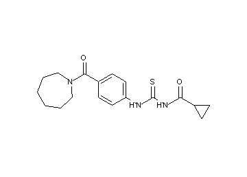 N-({[4-(1-azepanylcarbonyl)phenyl]amino}carbonothioyl)cyclopropanecarboxamide - Click Image to Close