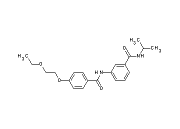 3-{[4-(2-ethoxyethoxy)benzoyl]amino}-N-isopropylbenzamide - Click Image to Close