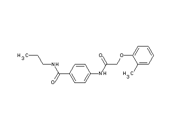 4-{[(2-methylphenoxy)acetyl]amino}-N-propylbenzamide - Click Image to Close