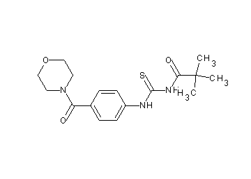 2,2-dimethyl-N-({[4-(4-morpholinylcarbonyl)phenyl]amino}carbonothioyl)propanamide