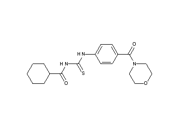 N-({[4-(4-morpholinylcarbonyl)phenyl]amino}carbonothioyl)cyclohexanecarboxamide - Click Image to Close