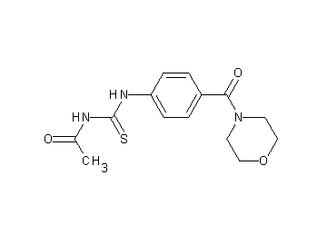 N-({[4-(4-morpholinylcarbonyl)phenyl]amino}carbonothioyl)acetamide - Click Image to Close