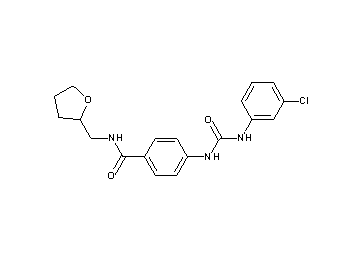 4-({[(3-chlorophenyl)amino]carbonyl}amino)-N-(tetrahydro-2-furanylmethyl)benzamide - Click Image to Close