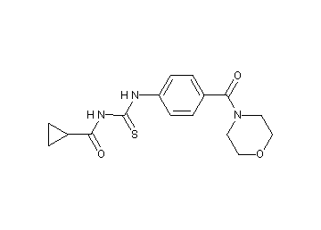 N-({[4-(4-morpholinylcarbonyl)phenyl]amino}carbonothioyl)cyclopropanecarboxamide - Click Image to Close