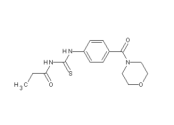 N-({[4-(4-morpholinylcarbonyl)phenyl]amino}carbonothioyl)propanamide