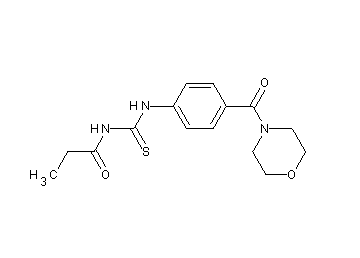 N-({[4-(4-morpholinylcarbonyl)phenyl]amino}carbonothioyl)propanamide - Click Image to Close