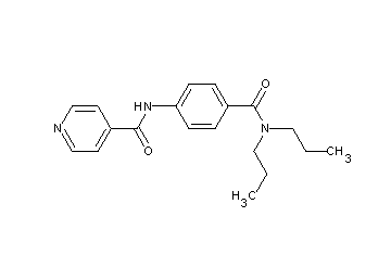 N-{4-[(dipropylamino)carbonyl]phenyl}isonicotinamide