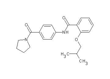 2-isobutoxy-N-[4-(1-pyrrolidinylcarbonyl)phenyl]benzamide - Click Image to Close