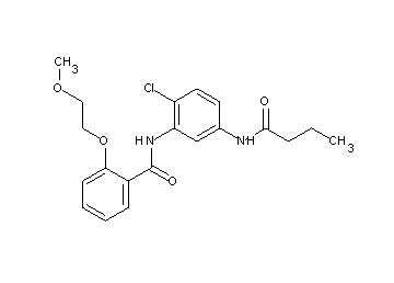N-[5-(butyrylamino)-2-chlorophenyl]-2-(2-methoxyethoxy)benzamide