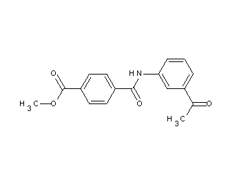methyl 4-{[(3-acetylphenyl)amino]carbonyl}benzoate