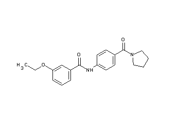 3-ethoxy-N-[4-(1-pyrrolidinylcarbonyl)phenyl]benzamide