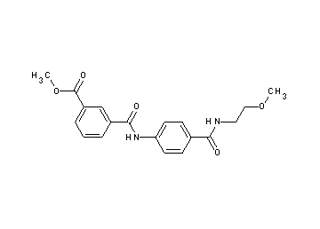 methyl 3-{[(4-{[(2-methoxyethyl)amino]carbonyl}phenyl)amino]carbonyl}benzoate