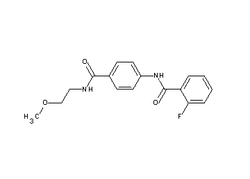 2-fluoro-N-(4-{[(2-methoxyethyl)amino]carbonyl}phenyl)benzamide