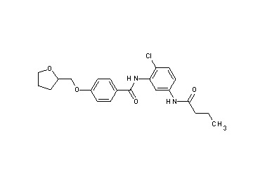 N-[5-(butyrylamino)-2-chlorophenyl]-4-(tetrahydro-2-furanylmethoxy)benzamide