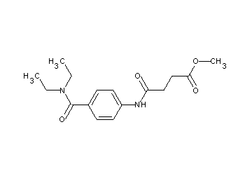 methyl 4-({4-[(diethylamino)carbonyl]phenyl}amino)-4-oxobutanoate - Click Image to Close