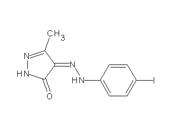 4-[(4-iodophenyl)hydrazono]-5-methyl-2,4-dihydro-3H-pyrazol-3-one - Click Image to Close