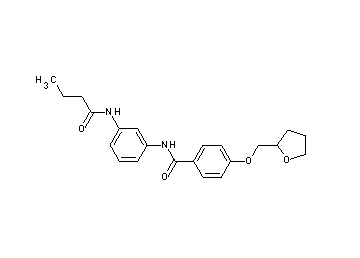 N-[3-(butyrylamino)phenyl]-4-(tetrahydro-2-furanylmethoxy)benzamide