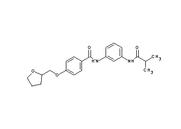 N-[3-(isobutyrylamino)phenyl]-4-(tetrahydro-2-furanylmethoxy)benzamide