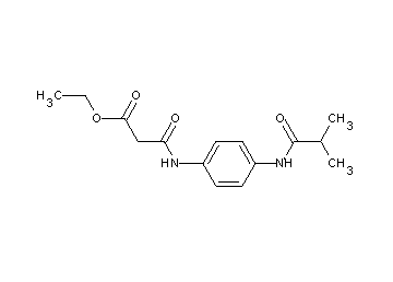 ethyl 3-{[4-(isobutyrylamino)phenyl]amino}-3-oxopropanoate