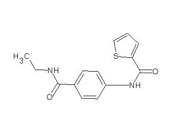 N-{4-[(ethylamino)carbonyl]phenyl}-2-thiophenecarboxamide