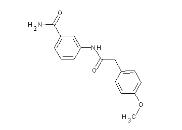 3-{[(4-methoxyphenyl)acetyl]amino}benzamide
