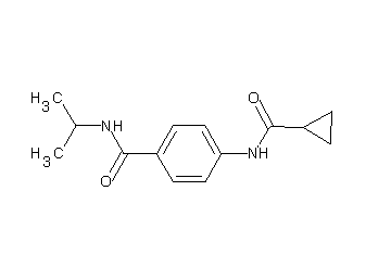 4-[(cyclopropylcarbonyl)amino]-N-isopropylbenzamide - Click Image to Close