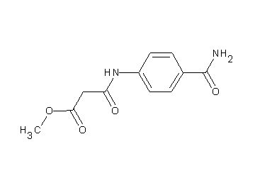 methyl 3-{[4-(aminocarbonyl)phenyl]amino}-3-oxopropanoate