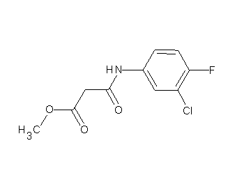 methyl 3-[(3-chloro-4-fluorophenyl)amino]-3-oxopropanoate - Click Image to Close