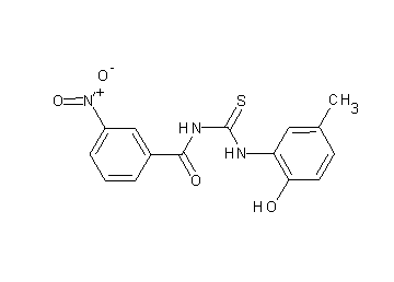 N-{[(2-hydroxy-5-methylphenyl)amino]carbonothioyl}-3-nitrobenzamide