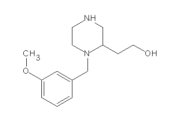 2-[1-(3-methoxybenzyl)-2-piperazinyl]ethanol