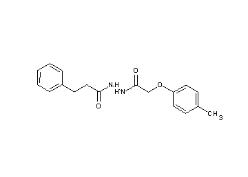 N'-[(4-methylphenoxy)acetyl]-3-phenylpropanohydrazide - Click Image to Close