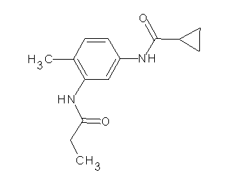 N-[4-methyl-3-(propionylamino)phenyl]cyclopropanecarboxamide