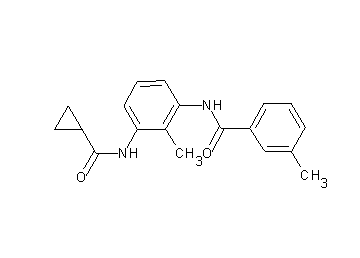 N-{3-[(cyclopropylcarbonyl)amino]-2-methylphenyl}-3-methylbenzamide - Click Image to Close
