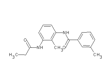 3-methyl-N-[2-methyl-3-(propionylamino)phenyl]benzamide - Click Image to Close