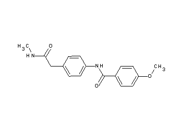 4-methoxy-N-{4-[2-(methylamino)-2-oxoethyl]phenyl}benzamide - Click Image to Close