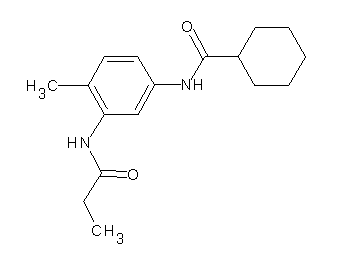 N-[4-methyl-3-(propionylamino)phenyl]cyclohexanecarboxamide - Click Image to Close