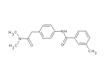 N-{4-[2-(dimethylamino)-2-oxoethyl]phenyl}-3-methylbenzamide - Click Image to Close