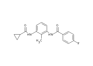 N-{3-[(cyclopropylcarbonyl)amino]-2-methylphenyl}-4-fluorobenzamide - Click Image to Close