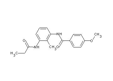 4-methoxy-N-[2-methyl-3-(propionylamino)phenyl]benzamide - Click Image to Close
