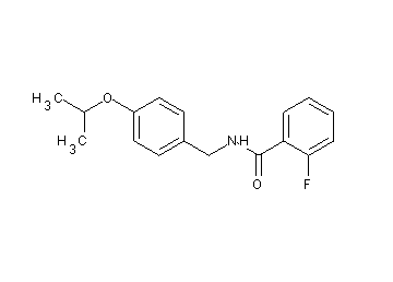 2-fluoro-N-(4-isopropoxybenzyl)benzamide - Click Image to Close